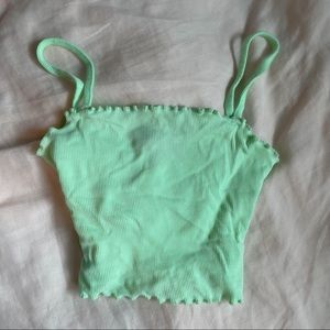 Topshop lettuce hem baby tank